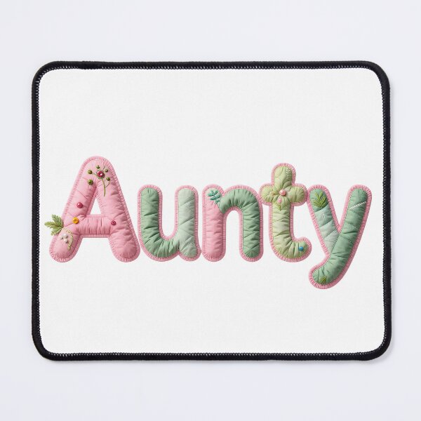 Item preview, AUNTY - IN PASTEL FAUX LETTERING designed and sold by AlexOBrienArt.