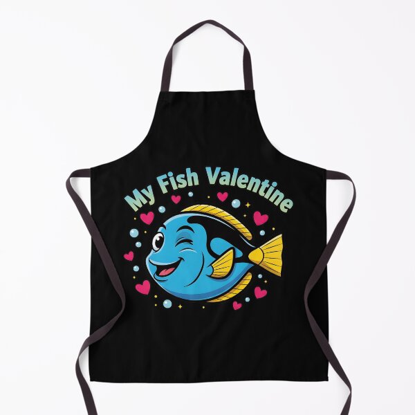 Item preview, My Fish Valentine Blue Tang Surgeonfish - Funny Saltwater Aquarium Art by TankTherapyArt designed and sold by TankTherapyArt.