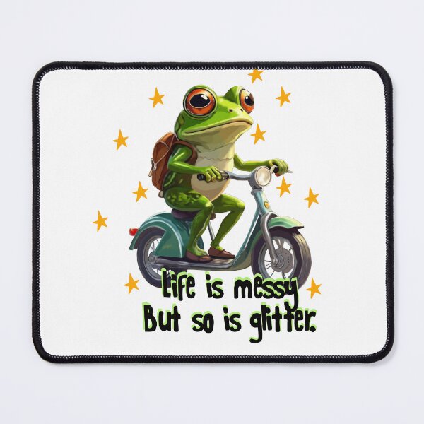 Item preview, Frog on a bike designed and sold by The Curious Cow.