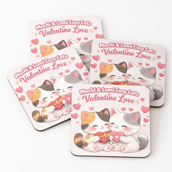 Artikelvorschau, Mochi & Lumi Cozy Cats – Valentinsliebe entworfen und verkauft von Mochi Studio.