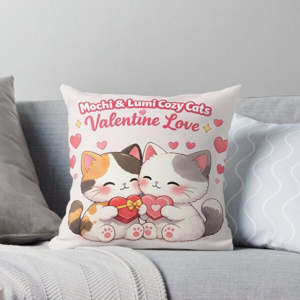 Item preview, Mochi & Lumi Cozy Cats – Valentine Love designed and sold by Mochi Studio.