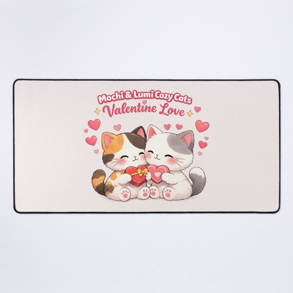 Item preview, Mochi & Lumi Cozy Cats – Valentine Love designed and sold by Mochi Studio.