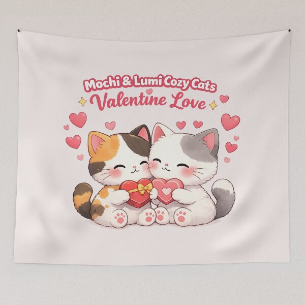 Artikelvorschau, Mochi & Lumi Cozy Cats – Valentinsliebe entworfen und verkauft von Mochi Studio.