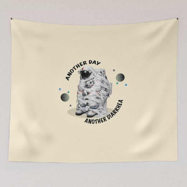 Item preview, Another Day Another Diarrhea Funny Astronaut Meme designed and sold by Clickcreations.