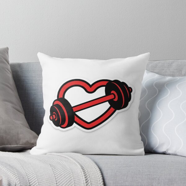Item preview, Gym Love Dumbbell Heart Fitness Design designed and sold by SideQuested.