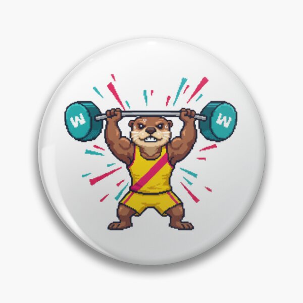 Artikelvorschau, Gewichthebender Otter entworfen und verkauft von JonysCreativeDesigns.