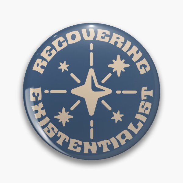 Item preview, Recovering Existentialist – Funny Philosophy Shirt – Minimalist Humor Dark Tee designed and sold by FreshyStudios.