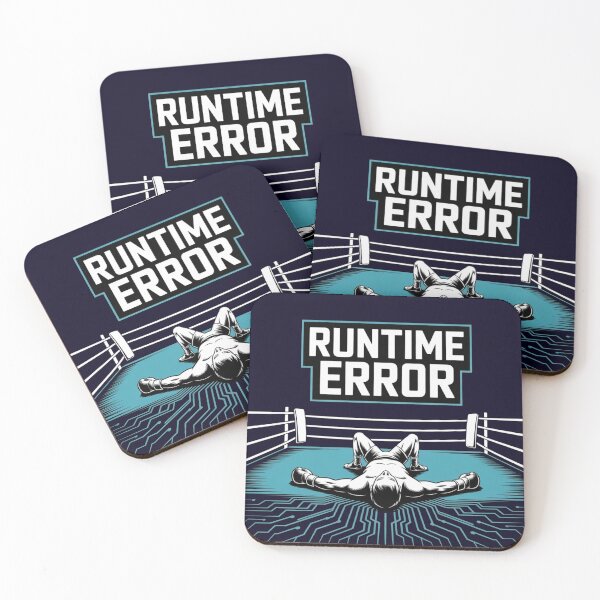 Item preview, Runtime Error Boxer - Funny Coding Boxing Developer Gift designed and sold by dose-of-art-lab.