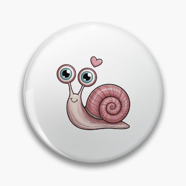 Item preview, Cheerful Cartoon Snail with Heart designed and sold by jkrphoto.