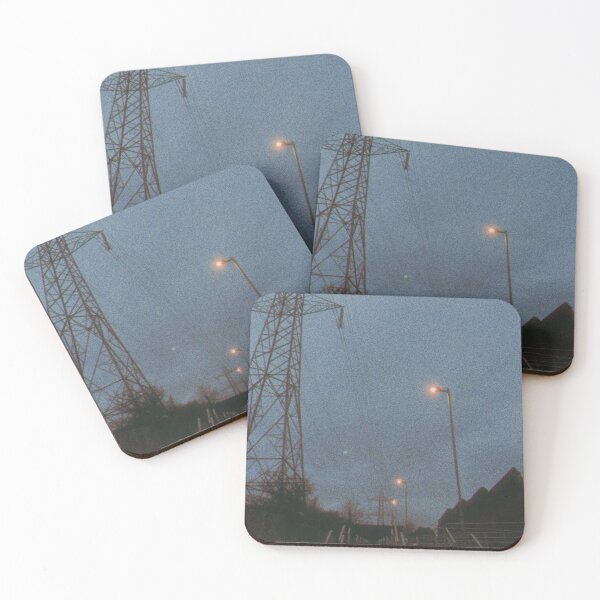 Item preview, pylons on a winter’s twilight in Glasgow, Scotland  designed and sold by photosbykel.