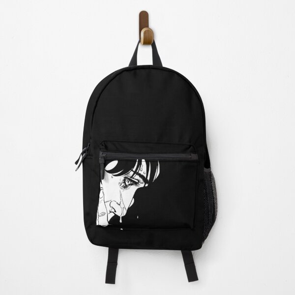 Item preview, A dark simple line drawing of a sad face designed and sold by hussain-dz.