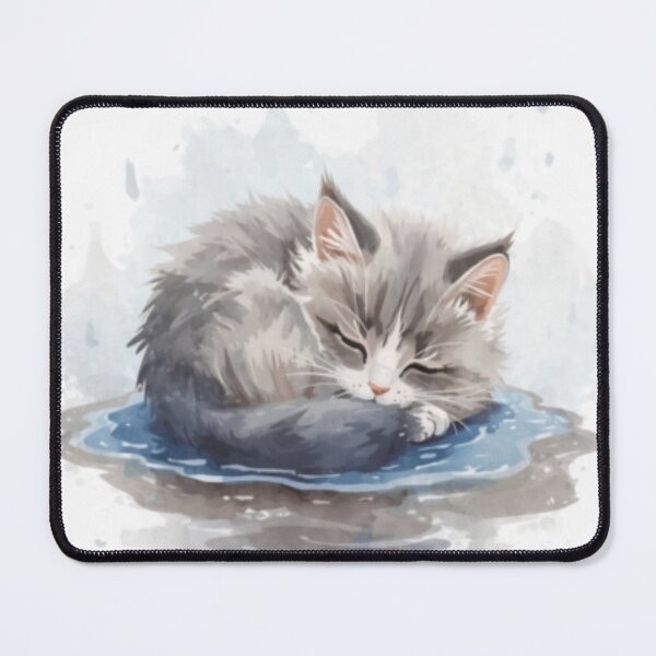 Item preview, Cat Napping in a Puddle designed and sold by PurrfectWhisper.