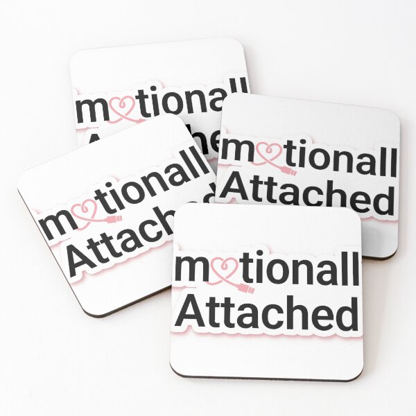 Item preview, Emotionally Attached Minimal Love Typography Design designed and sold by SideQuested.