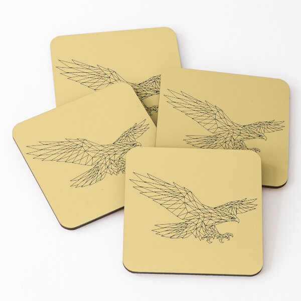 Item preview, Dark Geometric Eagle for light backgrounds designed and sold by WhiskerAccords.