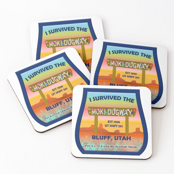 Item preview, Moki Dugway Survivor Badge – Bluff Utah Travel Sticker designed and sold by 5adraval.