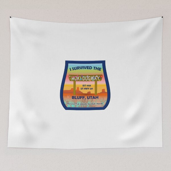 Item preview, Moki Dugway Survivor Badge – Bluff Utah Travel Sticker designed and sold by 5adraval.
