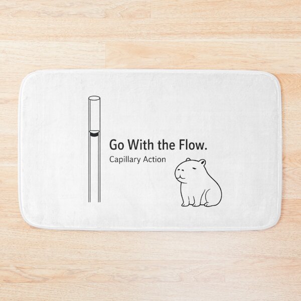 Item preview, Go With the Flow - Minimalist Capillary Action Science Design designed and sold by furcen.