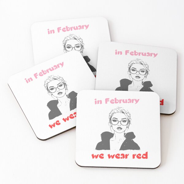 Item preview, In February We Wear Red – Romantic Valentine’s Day Couple Design designed and sold by GOTCHO1.