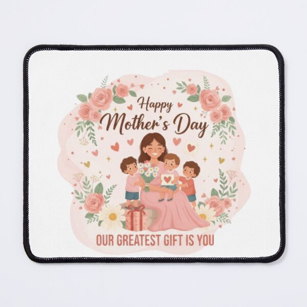 Item preview, Happy Mother’s Day Floral Illustration, Our Greatest Gift Is You Mom Design designed and sold by Nara8.