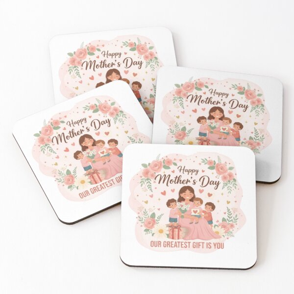 Item preview, Happy Mother’s Day Floral Illustration, Our Greatest Gift Is You Mom Design designed and sold by Nara8.