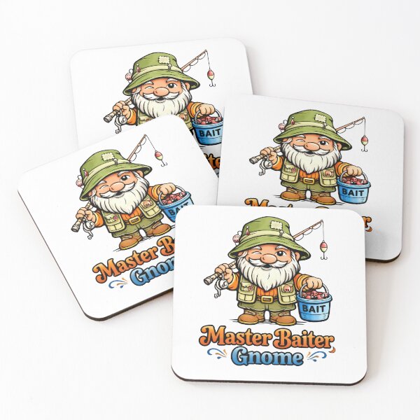 Item preview, Master Baiter Gnome Funny Fishing Art designed and sold by Moriarty's Digital Visions.