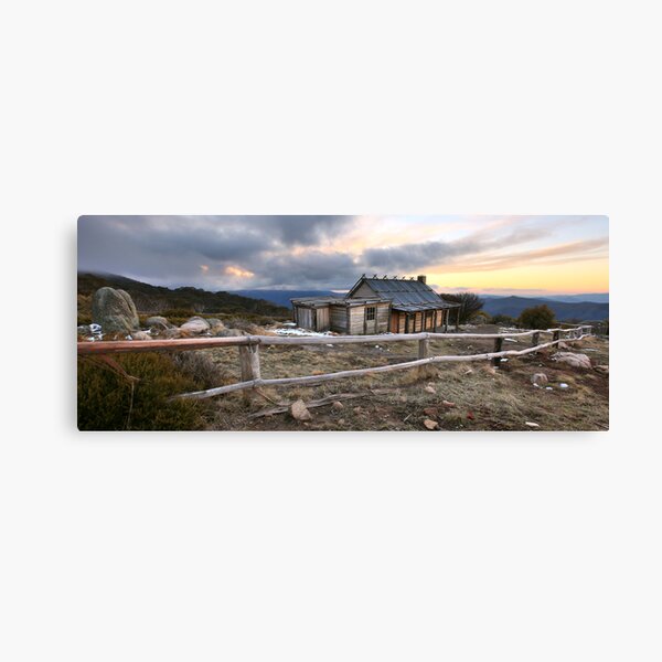 Craig's Hut Winter Evening, Mt Stirling, Australia Canvas Print