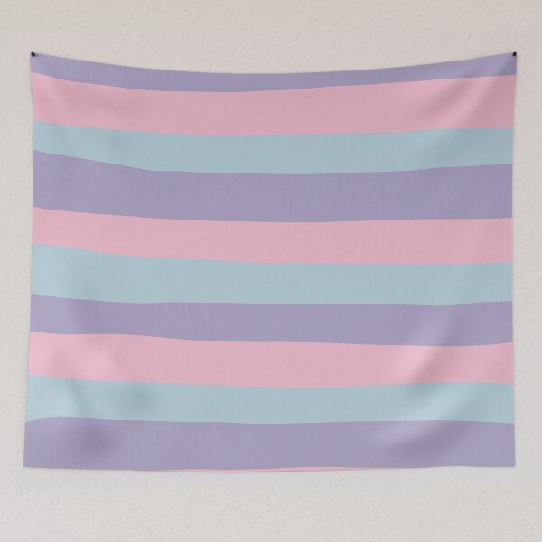 Item preview, Uneven Stripes in Blue, Pink, and Lilac designed and sold by LAEC-Shop.