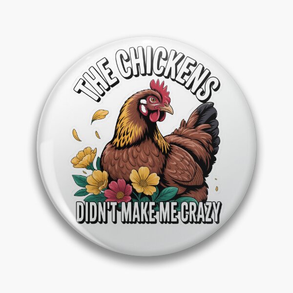 Item preview, Crazy Rooster and Funny Chicken – Classic Theme Cute Humor designed and sold by SEBANOX.