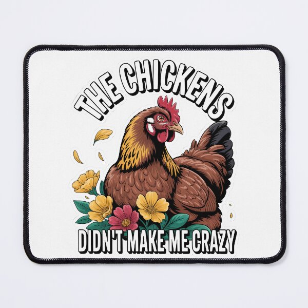 Item preview, Crazy Rooster and Funny Chicken – Classic Theme Cute Humor designed and sold by SEBANOX.