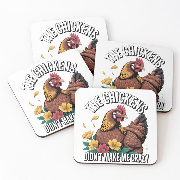 Item preview, Crazy Rooster and Funny Chicken – Classic Theme Cute Humor designed and sold by SEBANOX.