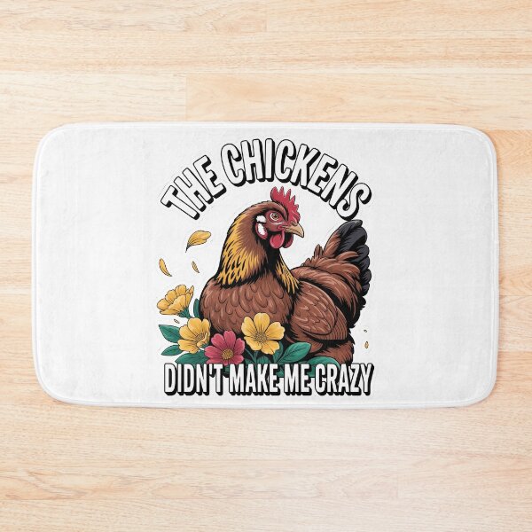 Item preview, Crazy Rooster and Funny Chicken – Classic Theme Cute Humor designed and sold by SEBANOX.