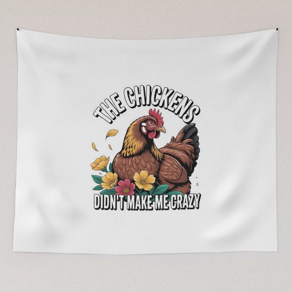 Item preview, Crazy Rooster and Funny Chicken – Classic Theme Cute Humor designed and sold by SEBANOX.
