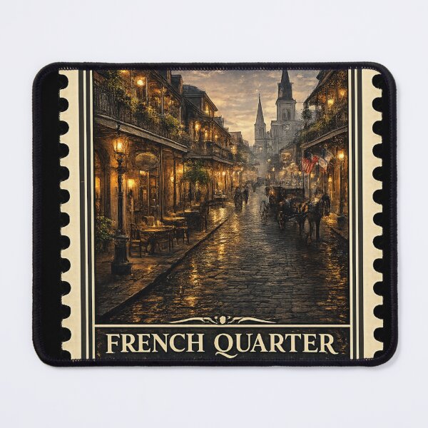 Item preview, French Quarter Stamp Sticker  designed and sold by ouatisworld.