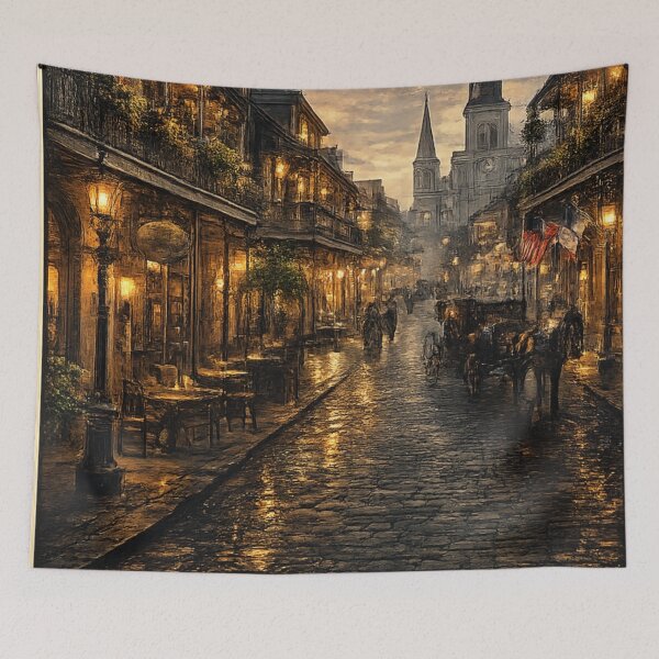 Item preview, French Quarter Stamp Sticker  designed and sold by ouatisworld.