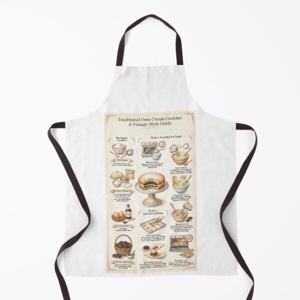 Item preview, Traditional Oreo Cream Cookies: A Vintage-Style Illustrated Baking Guide designed and sold by CharlieDesings.