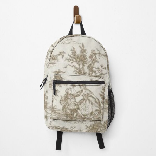 Item preview, Antique French Country Toile in Tan designed and sold by Kristina  Sale.