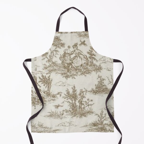 Item preview, Antique French Country Toile in Tan designed and sold by Kristina Sale.