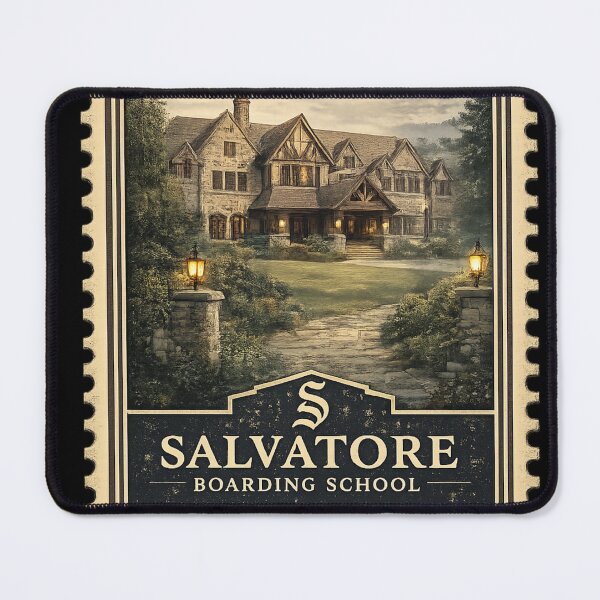 Item preview, Salvatore Boarding School Stamp Sticker designed and sold by ouatisworld.