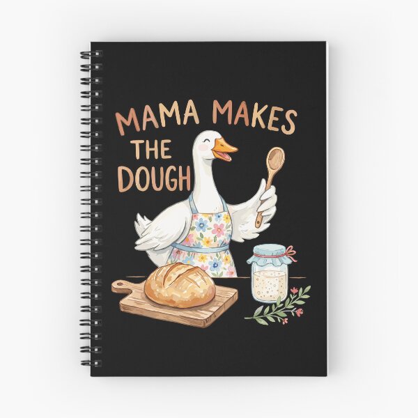 Item preview, Mama Makes The Dough Funny Baking Goose Illustration designed and sold by Betsytiptoe.