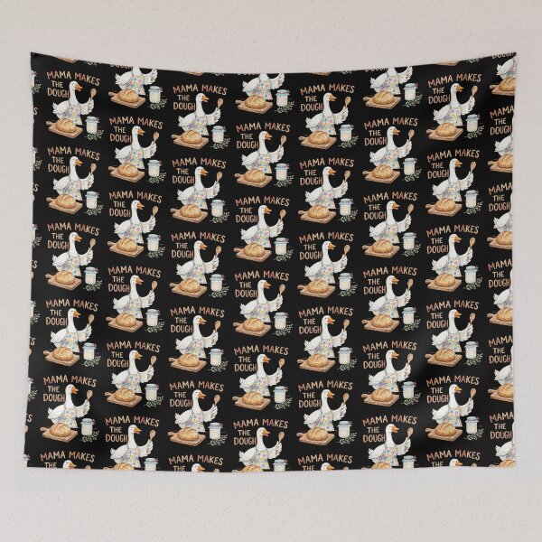 Item preview, Mama Makes The Dough Funny Baking Goose Illustration designed and sold by Betsytiptoe.
