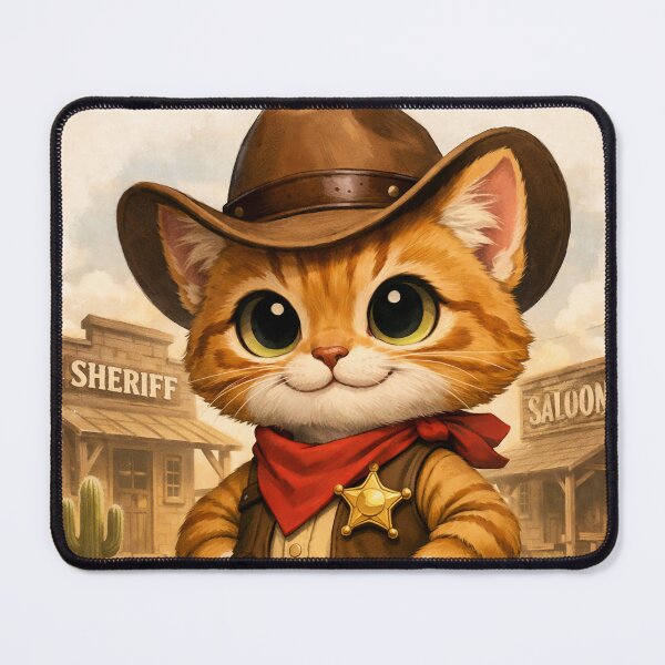Item preview, Comic Sheriff Cat designed and sold by MeowStory.