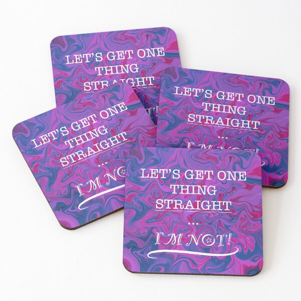 Item preview, One thing I'm not is Straight! (bisexual flag) designed and sold by artist-wanna-be.