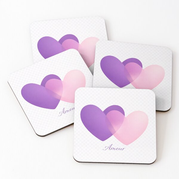 Item preview, Amour – Elegant Overlapping Hearts Minimal Art designed and sold by LOSCOLIS.