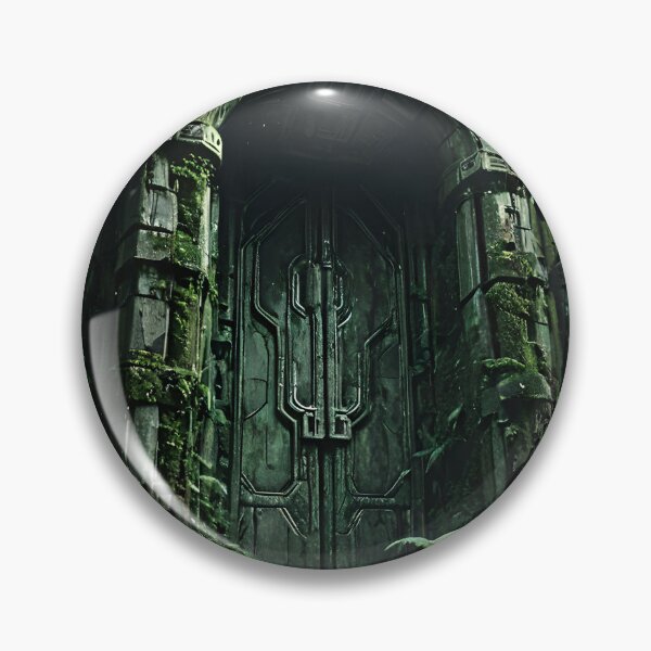 Item preview, Ancient sci-fi door in the jungle designed and sold by Dav-ttb.