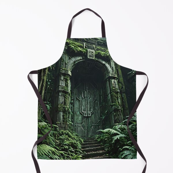 Item preview, Ancient sci-fi door in the jungle designed and sold by Dav-ttb.