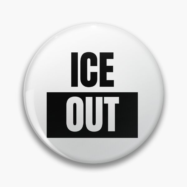 Item preview, ICE OUT Minimal Protest Design – Bold Black and White Statement designed and sold by LEOdesignerArt.
