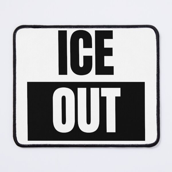 Item preview, ICE OUT Minimal Protest Design – Bold Black and White Statement designed and sold by LEOdesignerArt.