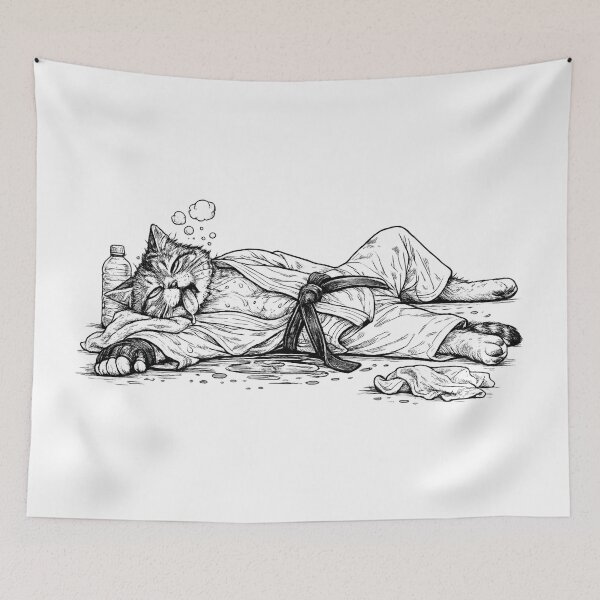 Item preview, Karate cat exhausted designed and sold by 0siem.