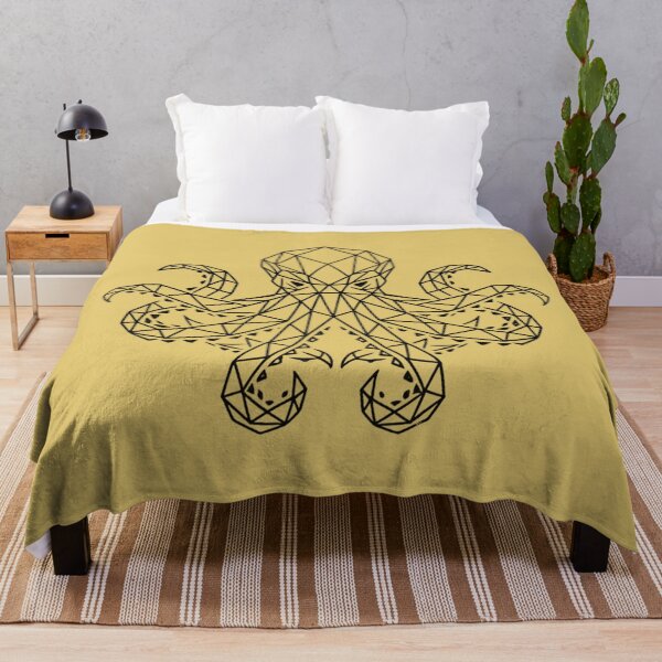 Item preview, Dark Geometric Octopus for light backgrounds designed and sold by WhiskerAccords.