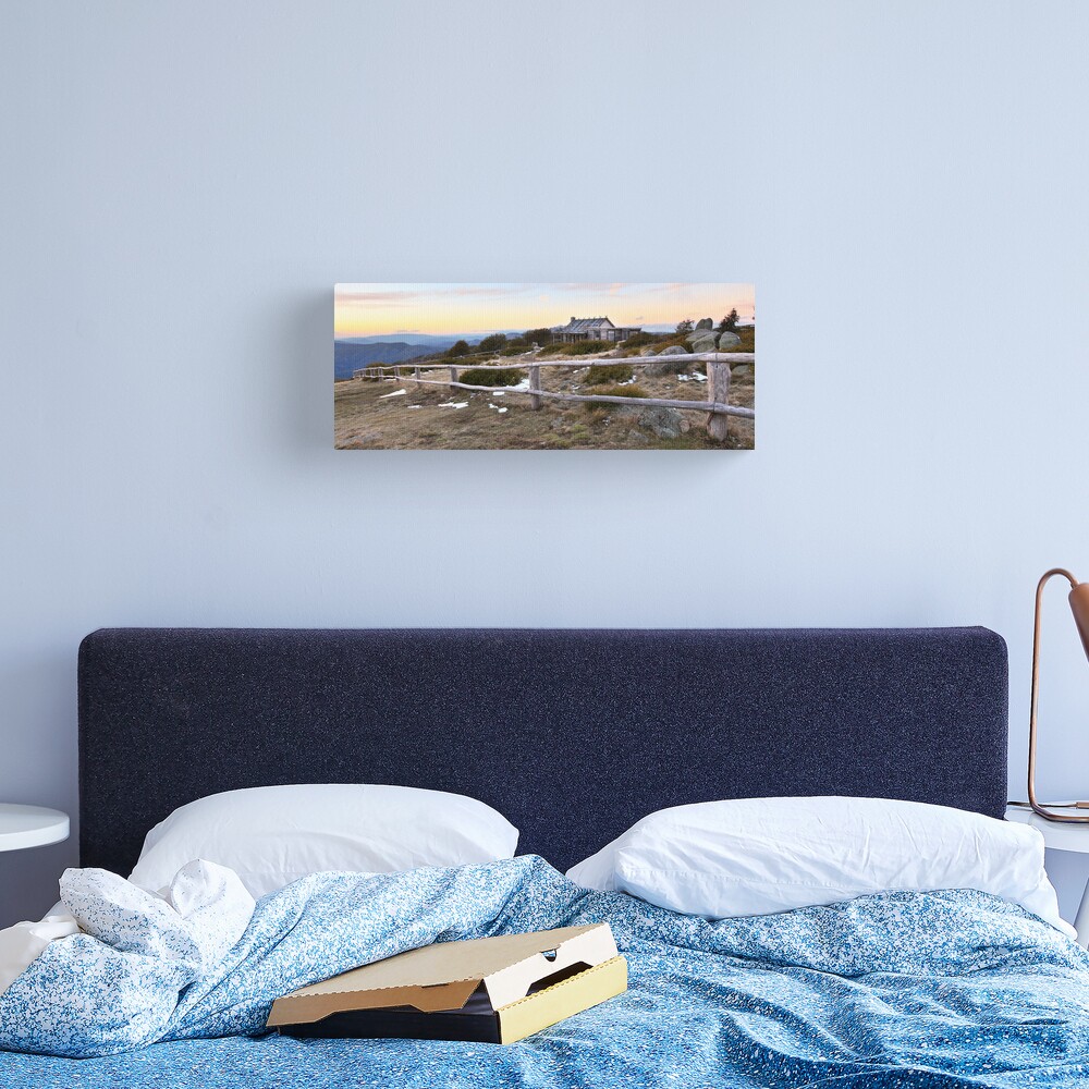 Craig's Hut Winter Evening, Mt Stirling, Australia Canvas Print